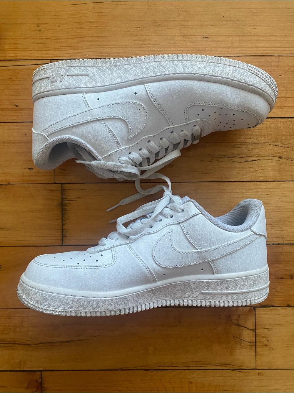 🤍 EUC White Nike Air Force 1 - men’s Size 7.5 - Picture 2 of 6